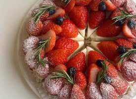 一组秀色可餐的草莓甜品图片