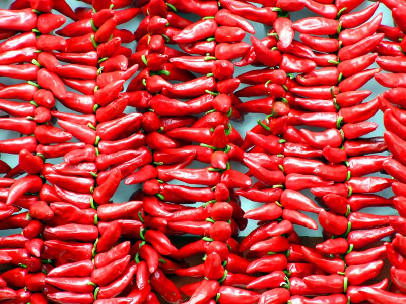 点击大图看下一张：一组火辣辣的红辣椒图片