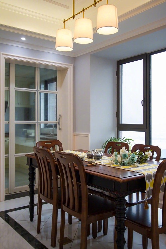 点击大图看下一张:120平美式风格,低调内敛的家居生活