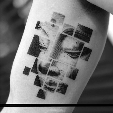 点击大图看下一张：很有意思的一组黑灰创意国外纹身小图