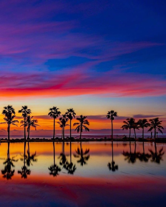 点击大图看下一张：佛罗里达的油画般的黄昏 ​​​​