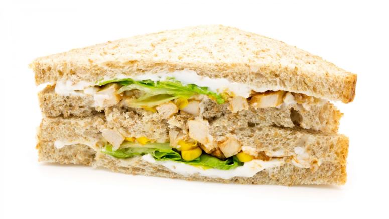 点击大图看下一张：营养美食三明治图片