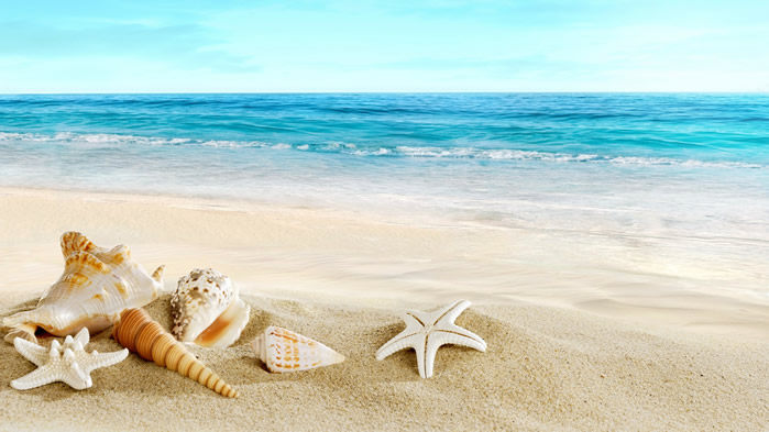 点击大图看下一张：海洋沙滩阳光高清桌面壁纸
