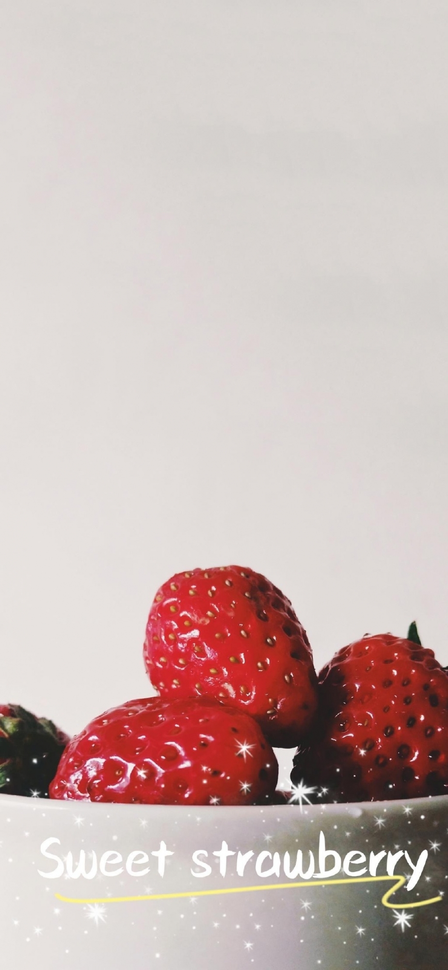 点击大图看下一张：新鲜果蔬草莓高清手机壁纸