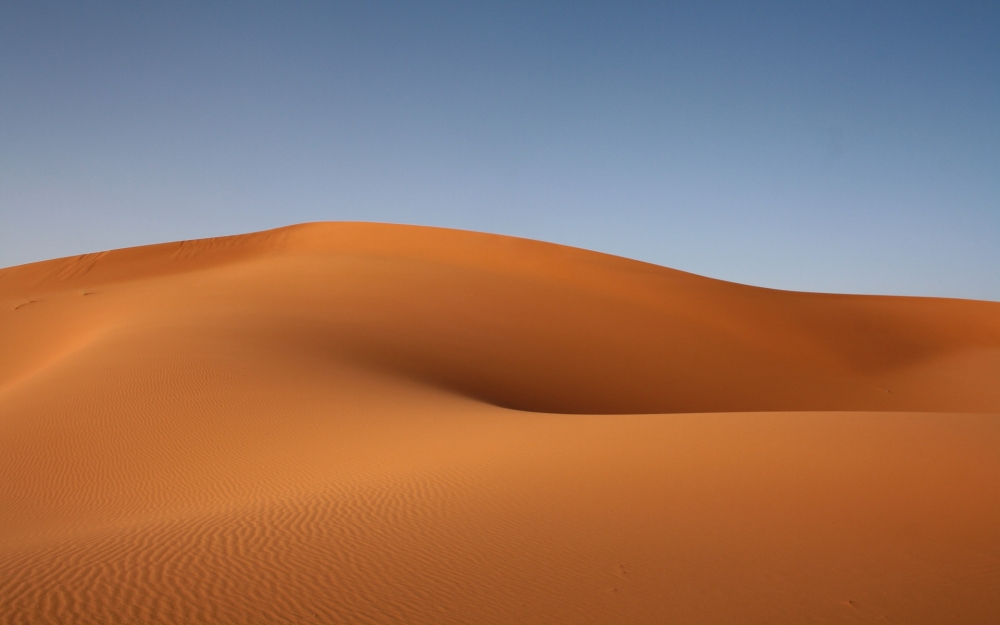 点击大图看下一张：壮观辽阔的沙漠风景图片桌面壁纸