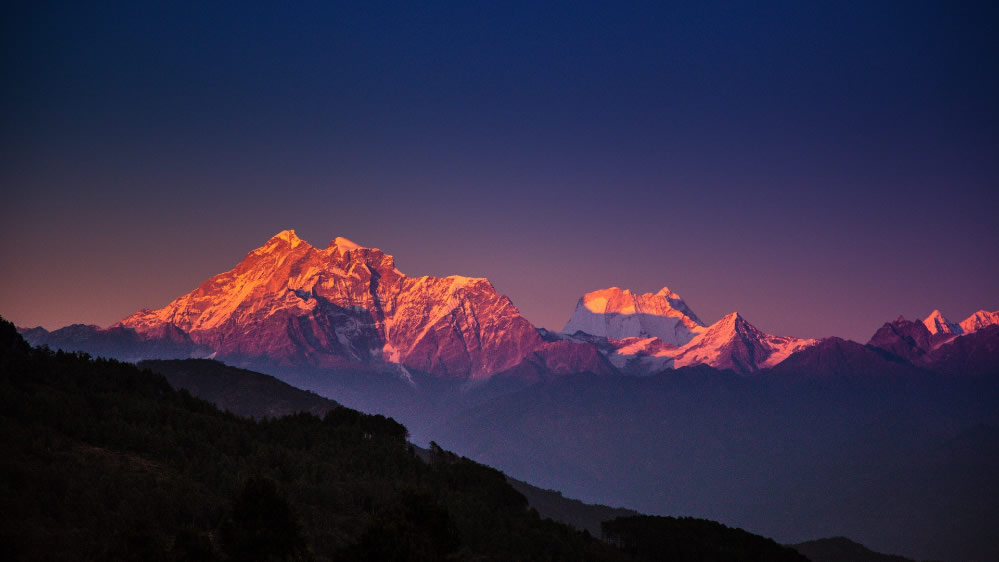 点击大图看下一张：喜马拉雅山脉风光壁纸图片