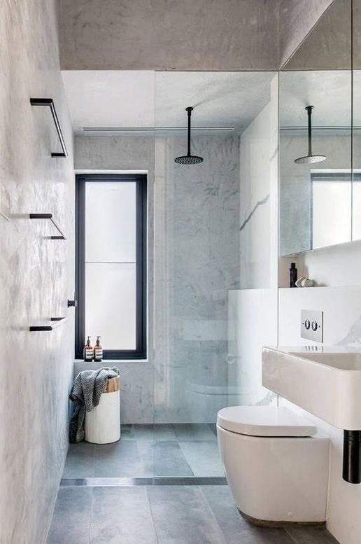 点击大图看下一张：简洁明了的浴室设计，喜欢可以参考