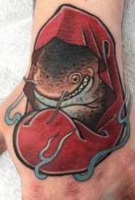鲶鱼纹身 遮盖神器大鲶鱼的几款纹身作品