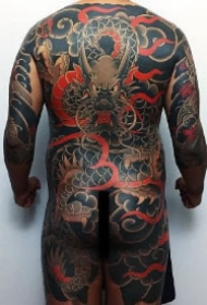 老传统日式全胛大满背的6款纹身作品