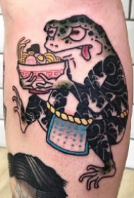 日式可爱的9款青蛙纹身图片