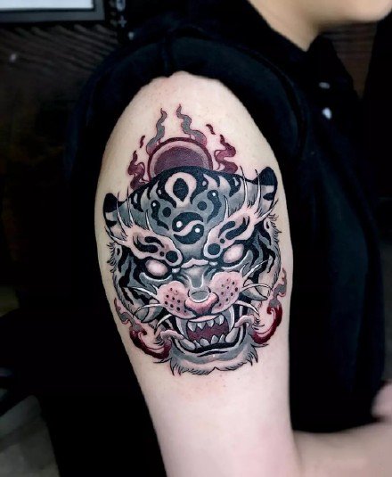 点击大图看下一张：日式鬼怪纹身 一组东瀛精怪纹身作品