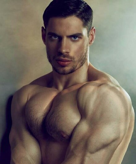 点击大图看下一张：欧美性感肌肉男帅哥图片