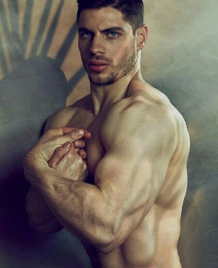 点击大图看下一张：欧美性感肌肉男帅哥图片