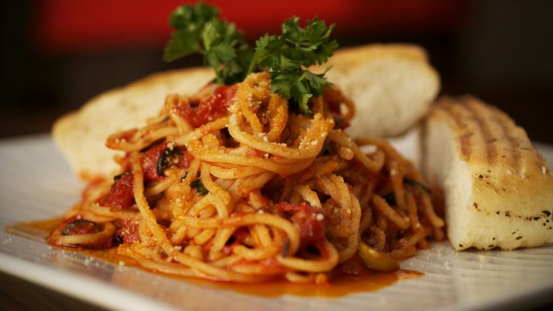 点击大图看下一张：美味的意大利面美食图片