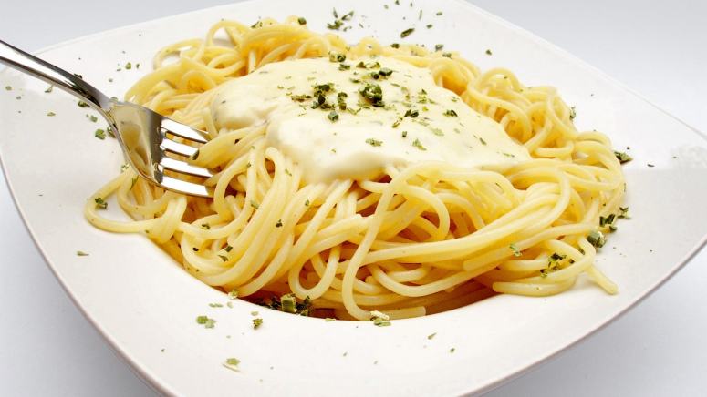 点击大图看下一张：美味的意大利面美食图片