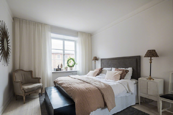 点击大图看下一张：一组来自斯德哥尔摩71m²现代简约实景公寓