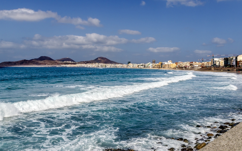点击大图看下一张：西班牙加纳利岛屿自然风景桌面壁纸
