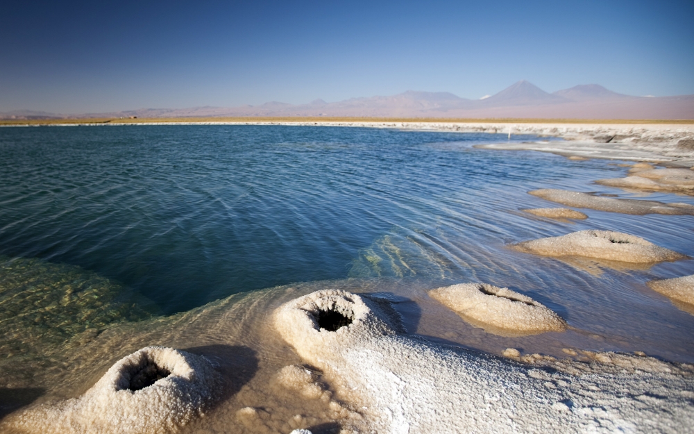 点击大图看下一张：死海和盐湖的奇妙美景图片