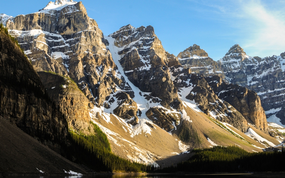 点击大图看下一张：美国落基山脉自然风景电脑壁纸
