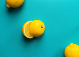 清爽柠檬摄影高清桌面壁纸