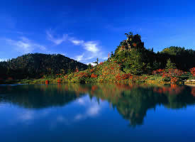 蓝色调的自然美景图片
