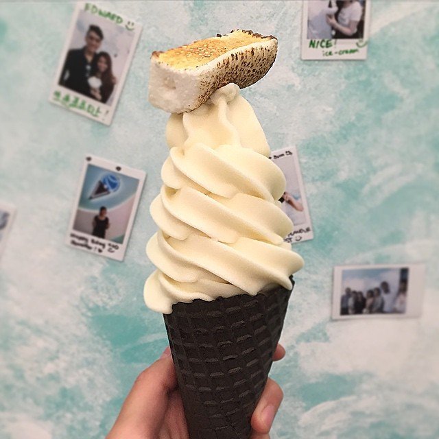 点击大图看下一张：一组创意的微甜冰淇淋图片