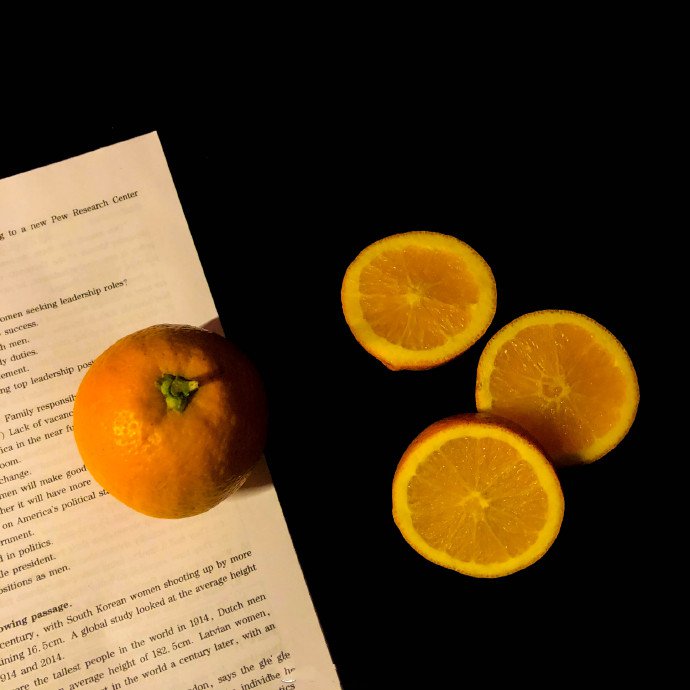 点击大图看下一张：今天的橙子分你一块