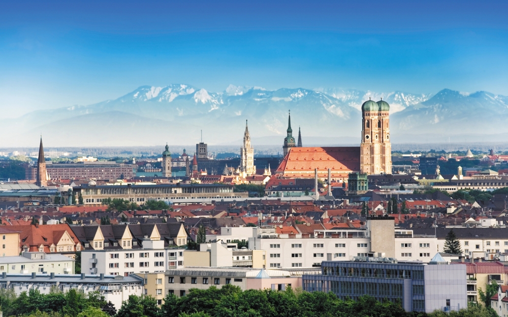 点击大图看下一张：德国慕尼黑城市风景图片