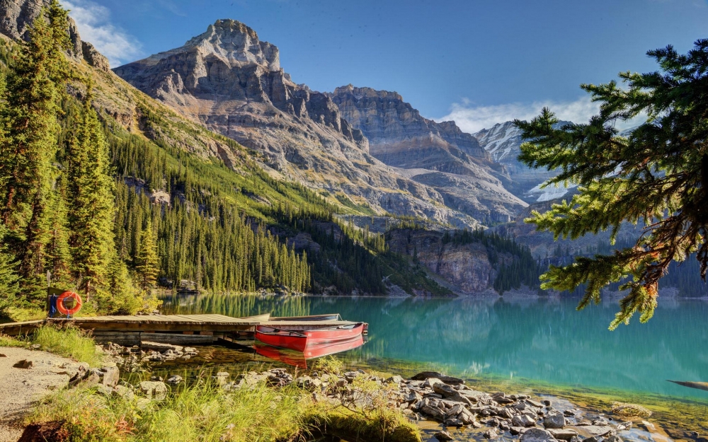 点击大图看下一张：加拿大幽鹤国家公园风景图片