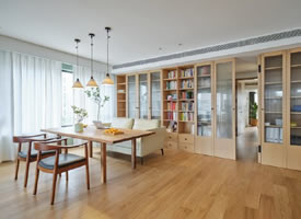 110平米日式风格两居室，空间通透明亮