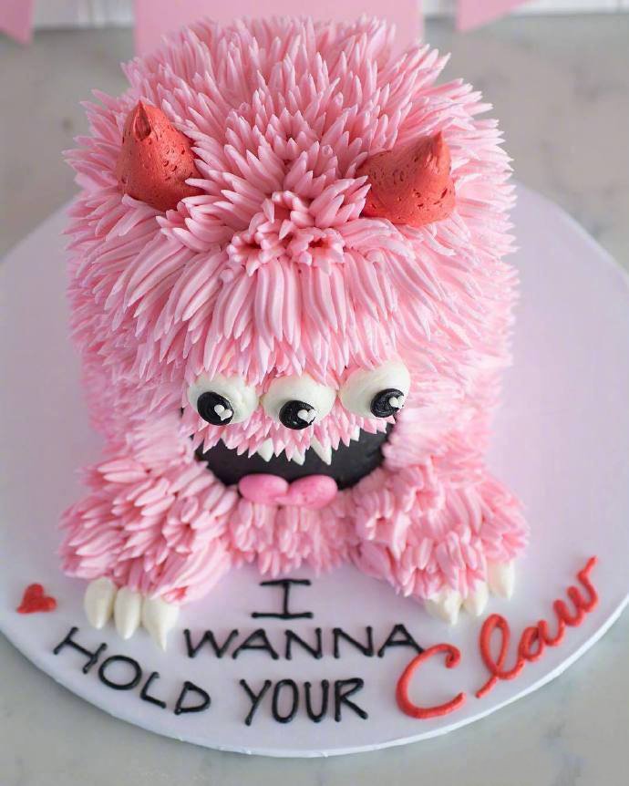 点击大图看下一张：怪物蛋糕，这也太可爱了叭