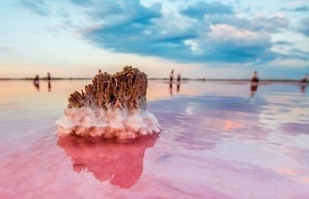 点击大图看下一张：乌克兰克里木半岛美丽迷人的盐湖