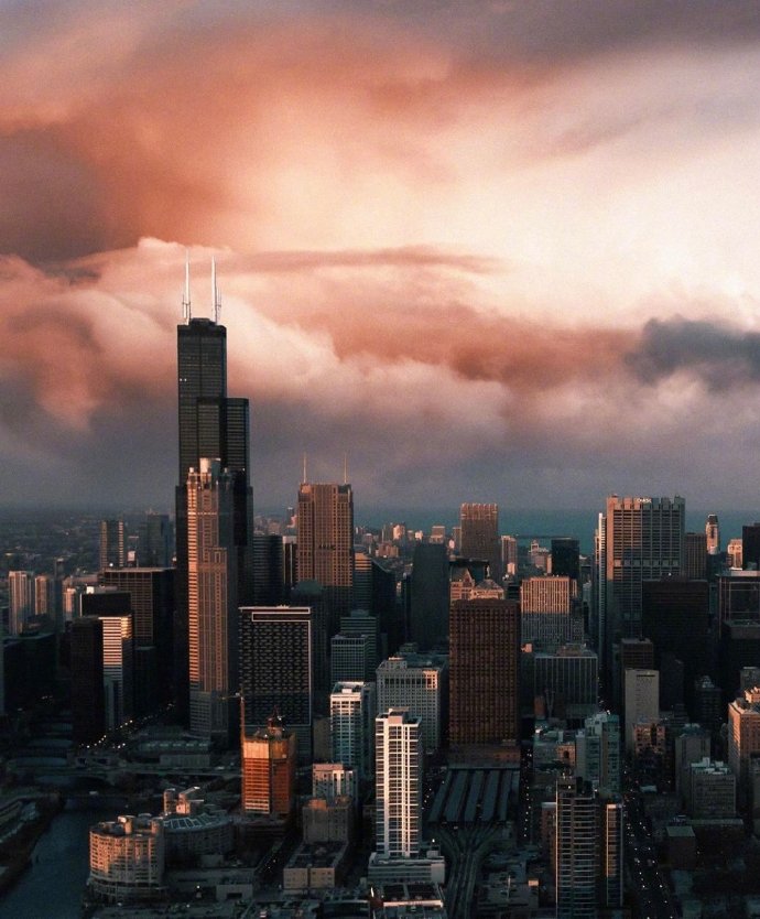 点击大图看下一张：夜幕降临，摄影师镜头下的芝加哥
