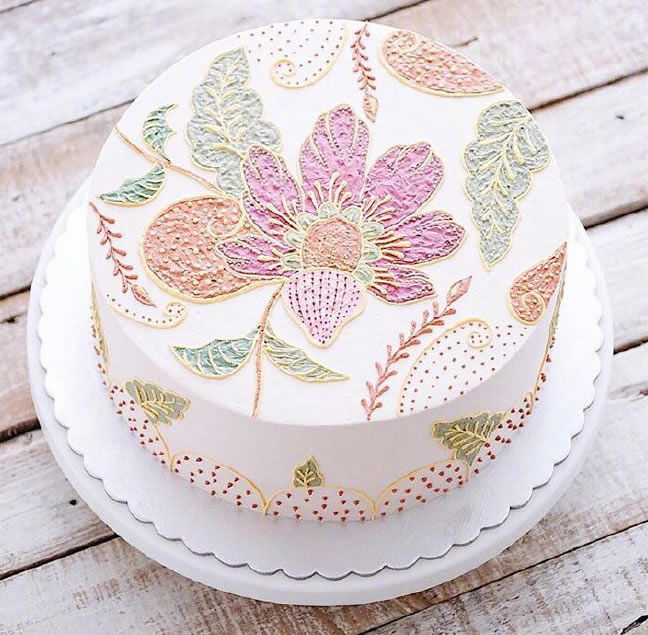 点击大图看下一张：生日需要一个美美的蛋糕