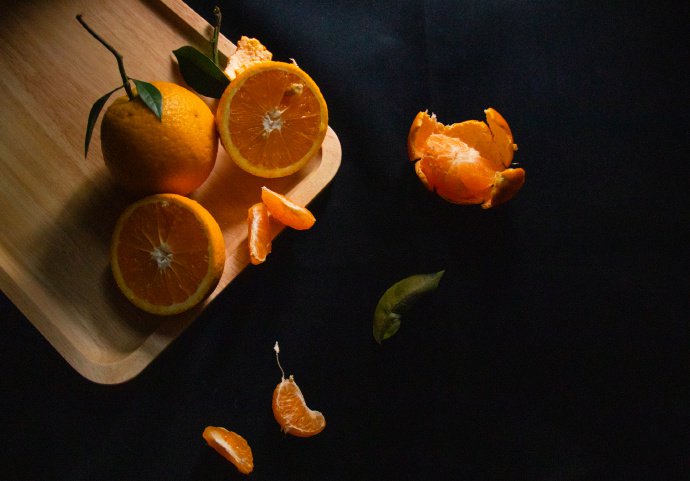 点击大图看下一张：一组清新的橘子摄影图片欣赏