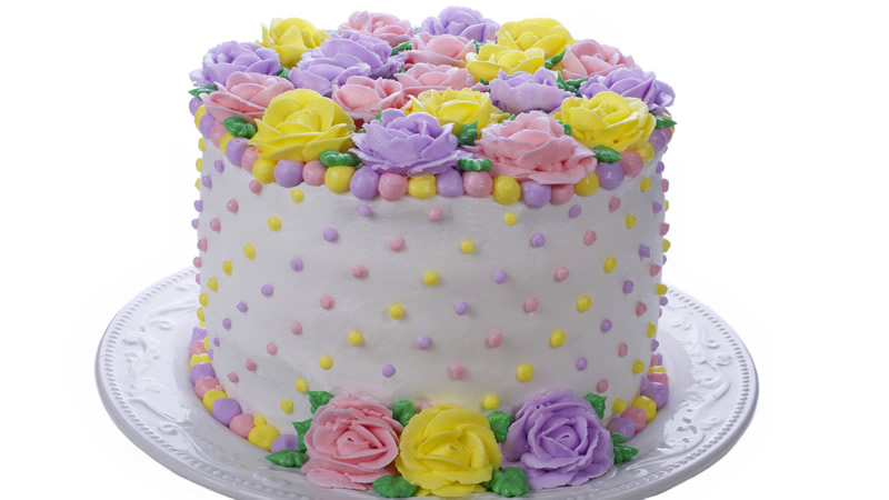 点击大图看下一张：一组漂亮的高清裱花蛋糕图片