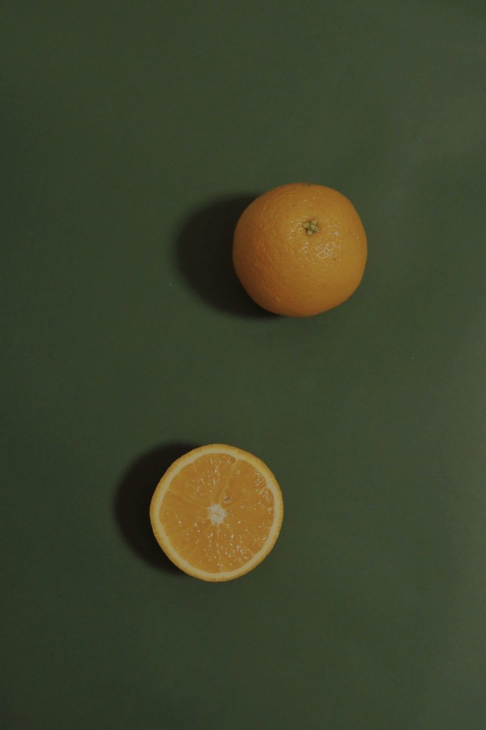 点击大图看下一张：一组唯美拍摄的橘子图片