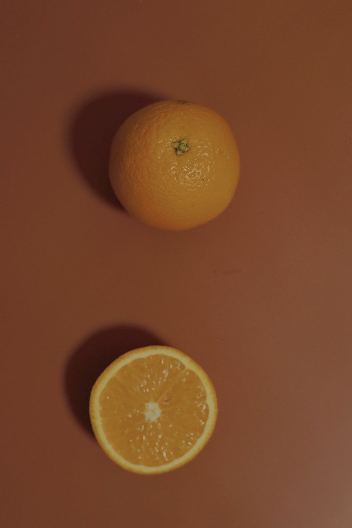 点击大图看下一张：一组唯美拍摄的橘子图片