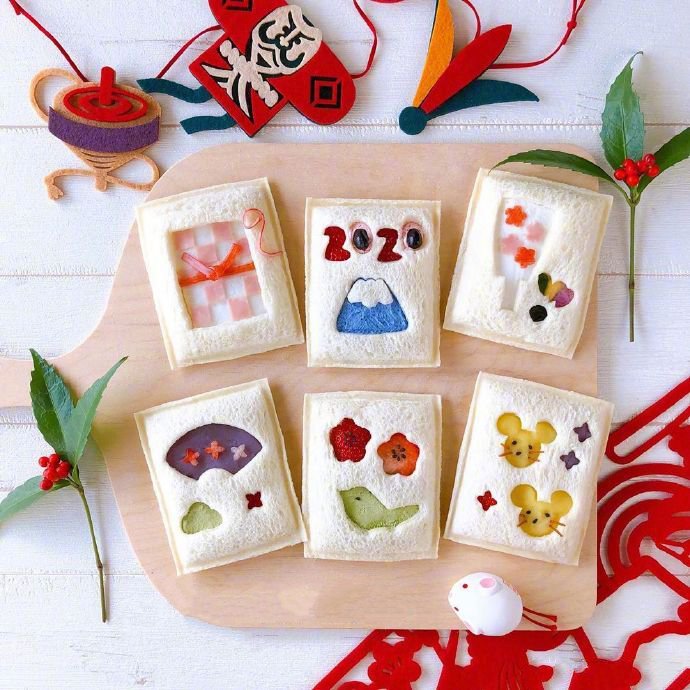 点击大图看下一张：日本博主mayuko的创意甜品，太可爱了