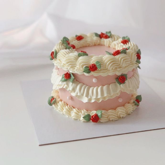 点击大图看下一张：送给小公主的漂亮蛋糕图片