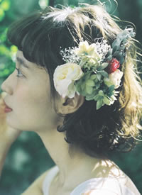 日本模特柴田纱希的甜美短发发型图片