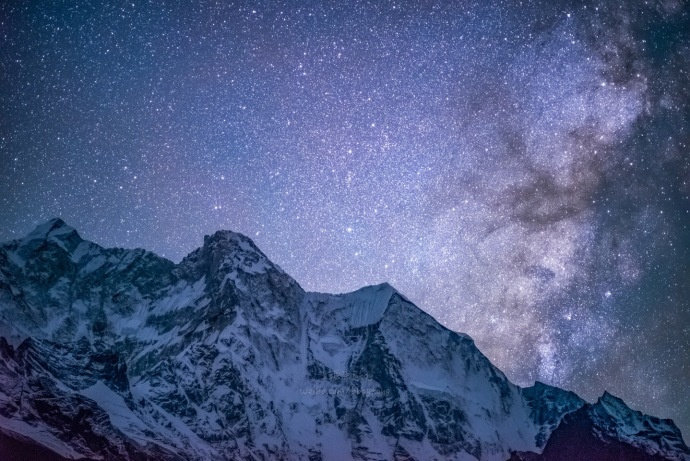 点击大图看下一张：喜马拉雅的星空，拍摄于西藏和尼泊尔
