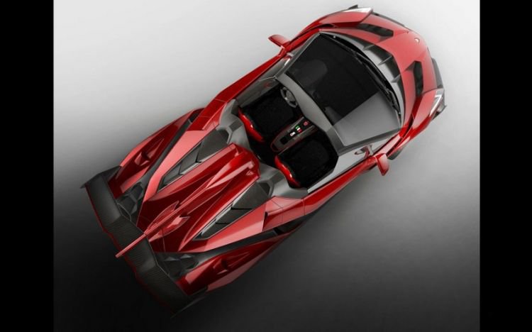 点击大图看下一张：激情无限的红色兰博基尼跑车图片