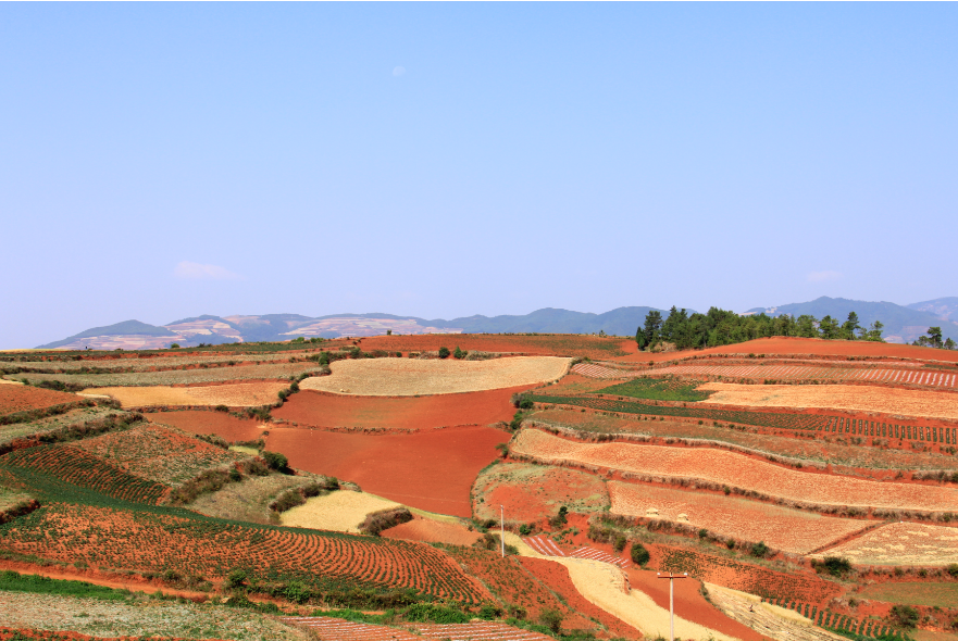 点击大图看下一张：云南昆明东川旅游景点风景图片