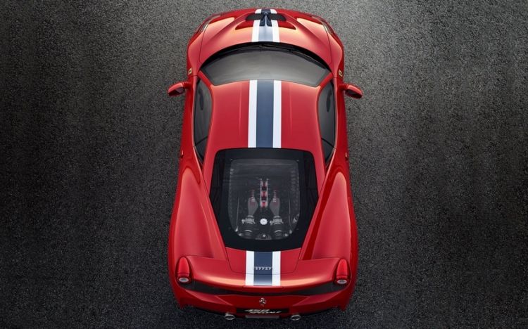 点击大图看下一张：经典红色法拉利汽车壁纸图片