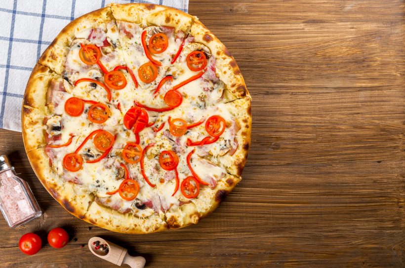 点击大图看下一张：美味好吃的披萨图片