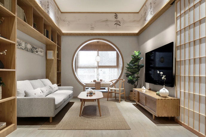 点击大图看下一张：舒适的日式风家居设计