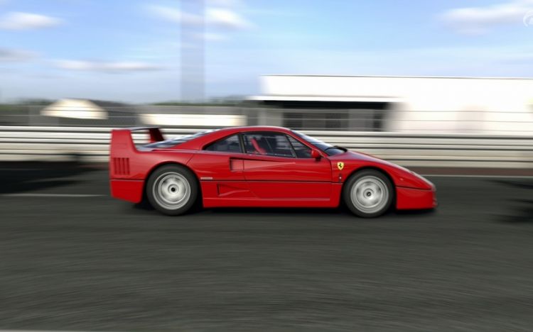 点击大图看下一张：法拉利F40超级跑车高清图片