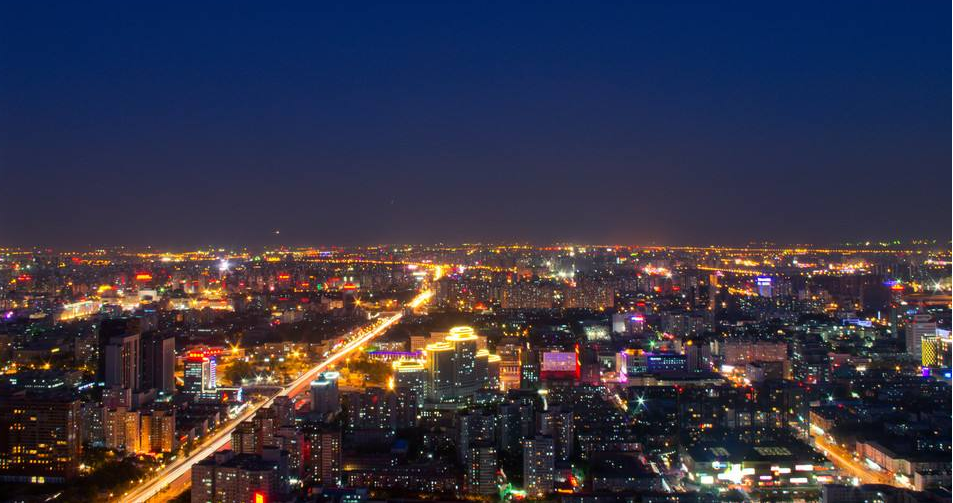 点击大图看下一张：美丽富饶的北京夜景图片