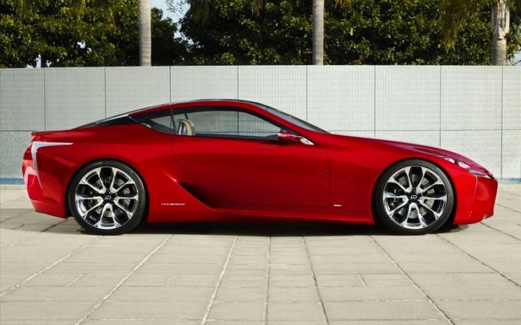 点击大图看下一张：Lexus雷克萨斯红色跑车高清图片